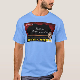Leven is een mysterie Randall Schaefer retro T-shirt