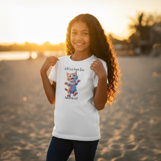 Leven is een perfect avontuur Mooie vliegende kitt T-shirt