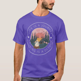 Leven is een Reis Kamp Liefhebber cadeau T-shirt