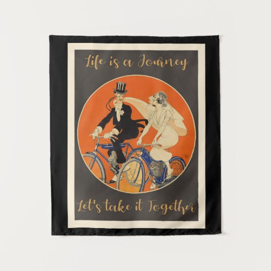 Leven is een Reis, Liefde, Wandkleed (Voorkant)