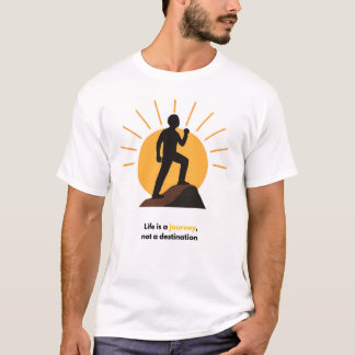 Leven is een Reis, Niet een Bestemming | Inspirati T-shirt