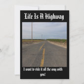 Leven is een snelweg aanpasbare kaart, (Voorkant)