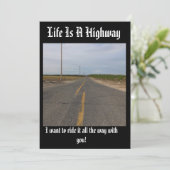 Leven is een snelweg aanpasbare kaart, (Staand voorkant)