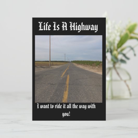 Leven is een snelweg aanpasbare kaart, (Staand voorkant)