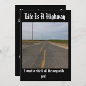 Leven is een snelweg aanpasbare kaart, (Voorkant / Achterkant)