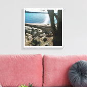 Leven is een strand canvas afdruk (Insitu (Woonkamer))