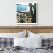 Leven is een strand canvas afdruk (Insitu (Slaapkamer))