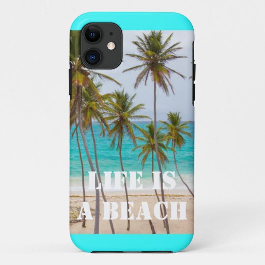 Leven is een strand, iPhone 5 Hoesje (Achterkant)