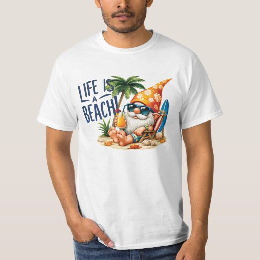 Leven is een strand T-Shirt (Voorkant)