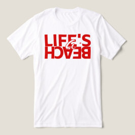 Leven is een strand Zomer T-Shirt voor vrouwen