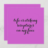 Leven is Etsen 2 Kaart (Voorkant / Achterkant)