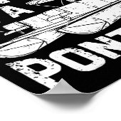 Leven is gewoon beter op een pontonboot Funny mann Poster (Hoek)