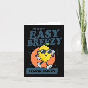 Leven Is Gewoon Easy Breezy Lemon Smiles Design Kaart