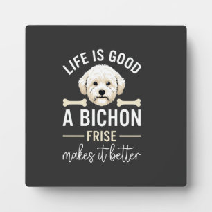 Leven Is Goed Bichon Frise Hondenskeletten Witte V Fotoplaat