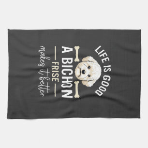 Leven Is Goed Bichon Frise Hondenskeletten Witte V Theedoek