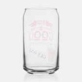 Leven is goed citaat  blikvorm glas (Achterkant)