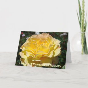 LEVEN IS GOED MET BESTE Wenskaarten VAN VRIENDEN Kaart