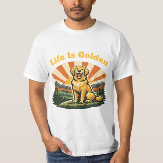 Leven Is Goud T-shirt (Voorkant)