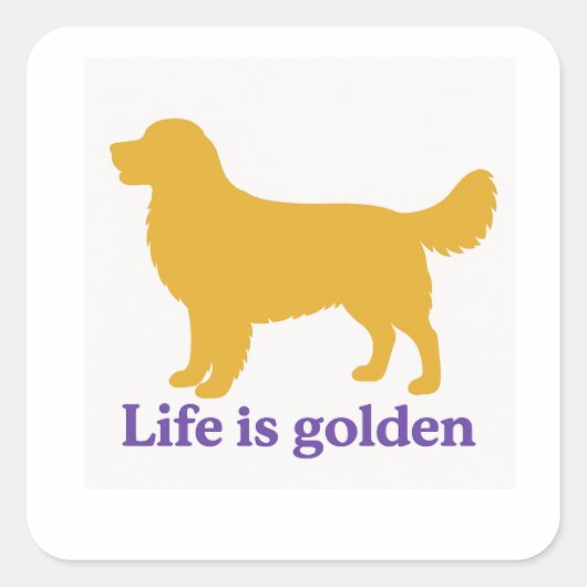 leven is gouden sticker (Voorkant)