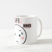 Leven Is Hard Grappig Koffiemok (Voorkant rechts)