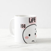 Leven Is Hard Grappig Koffiemok (Voorkant links)