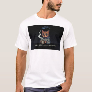 Leven is Harde Modus – Mana Hersteld Pixel Kat T-shirt