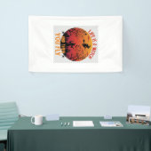 Leven Is Heks Dan Vlieg Halloween Kerkhof Vleermui Spandoek (Beurs)