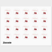 Leven Is Kersen Zoet Ronde Sticker (Vel)