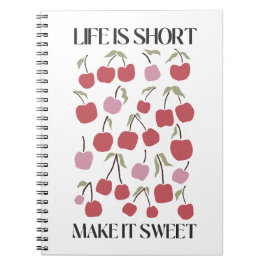 Leven Is Kort Maak Het Zoet Quote Boho Wilde Bloem Notitieboek