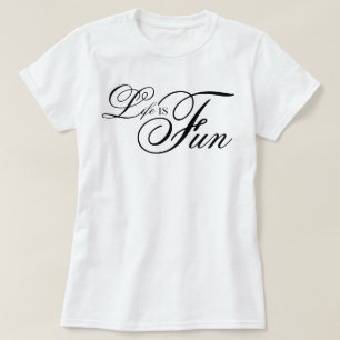 "Leven Is Leuk" cool esthetisch script bevestiging T-shirt