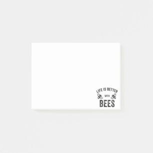 Leven is leuker met bijen koele honingbij Dierenli Post-it® Notes