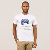 Leven is leuker met een controller t-shirt (Voorkant volledig)