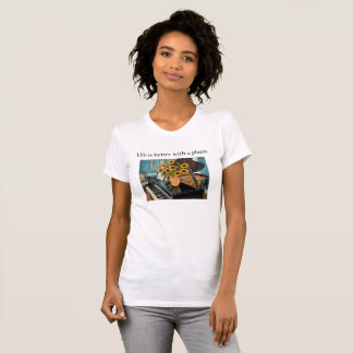 Leven is leuker met een piano - mooie kunst! t-shirt