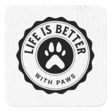Leven Is Leuker Met Pootjes Sticker