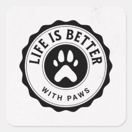 Leven Is Leuker Met Pootjes Sticker