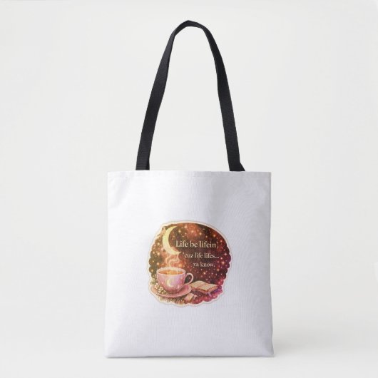 Leven is Leven. V2. T-shirt Tote Bag (Voorkant)