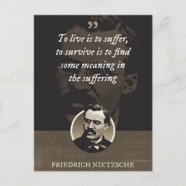 Leven is lijden, overleven is het vinden van wat briefkaart