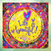 Leven is mooi “Inspirivity” Raamsticker (Vel 3)