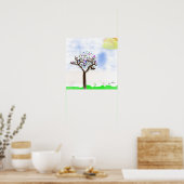 Leven is mooi poster (Keuken)