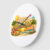 Leven is Mooi Wandklok (Hoek)