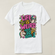 Leven is raar en ik ook Heren Basic T-Shirt