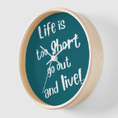 "Leven is te kort" klok (Hoek)