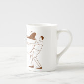 'Leven is veel beter na koffie' Bone China Mok (Rechts)