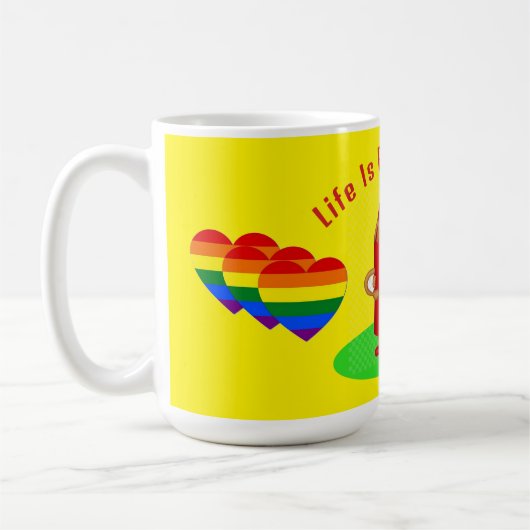 Leven Is Vol Kleur Koffiemok (Links)