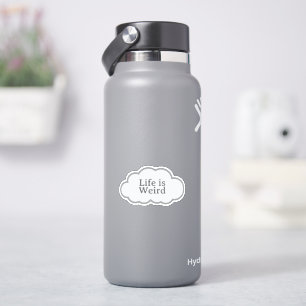 Leven is vreemd - herkenbare wolk sticker