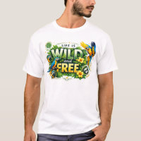 Leven is wild en vrij Tropische papegaai natuur