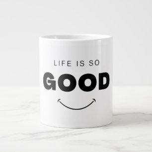Leven Is Zo Goed Smiley Face Koffiemok Esthetisc Grote Koffiekop