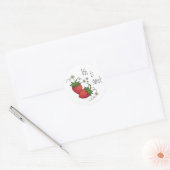 Leven is Zoet Aardbei ronde stickers (Envelop)