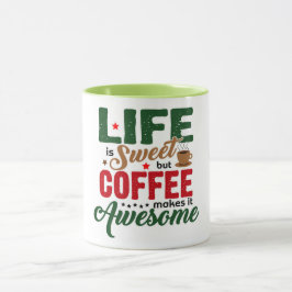 Leven is Zoete Koffie Humor Mok
