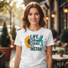 Leven Kan Astma-Bewustzijn Veranderen Tri-Blend Shirt